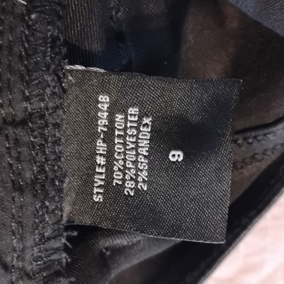 Fashion Nova Junior Blk Faux Leather Double Zip Closure Pockets Pants, Size 9 - Picture 7 of 10